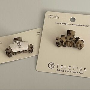 Teleties Classic Hair Clip in Classic Blonde Tortoise